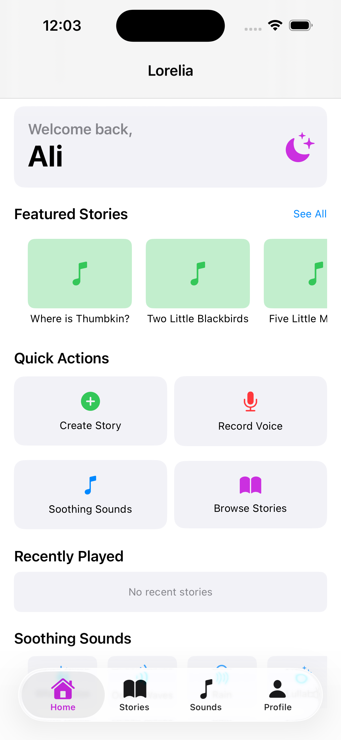 Lorelia App Screenshot